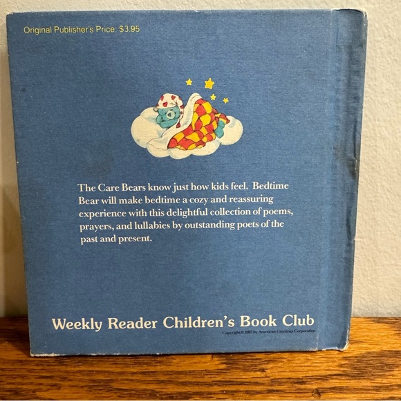 Care Bears 2005 Bedtime Bear Patchwork Limited Edition 1983 Bedtime Poems Book - Picture 3 of 15